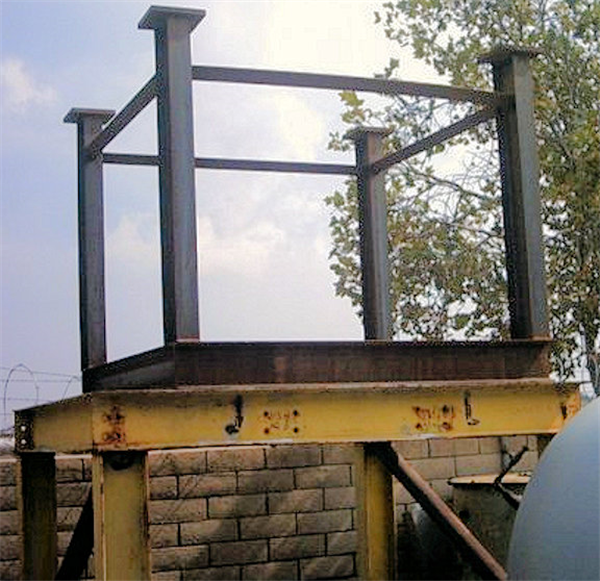  Steel Stand to support 7' Cone Crusher Head and Shaft