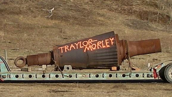Lot of SPARE parts for TRAYLOR 54" x 74" Bulldog Type "T" Gyratory Crusher including Head & Mainshaft, Countershaft, Pinion Gears, Eccentric Gear and more